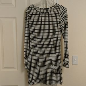 Forever 21, black-and-white dress